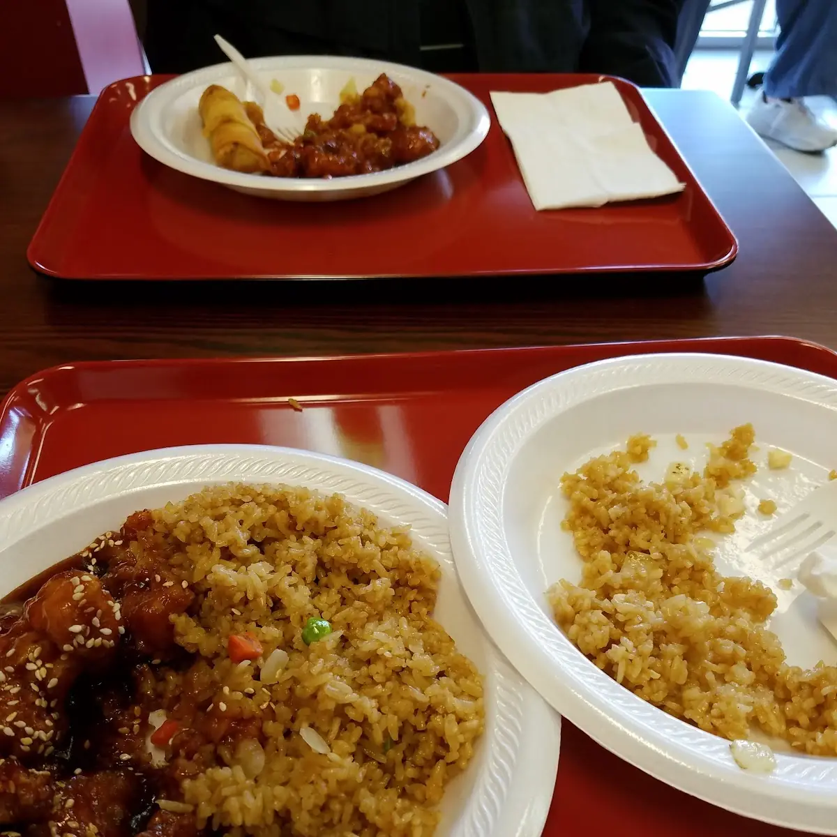 Sesame Chicken with Fried Rice