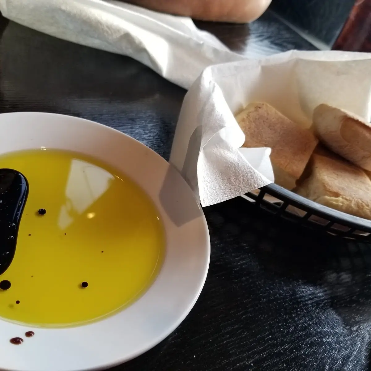 Bread Basket with Olive Oil