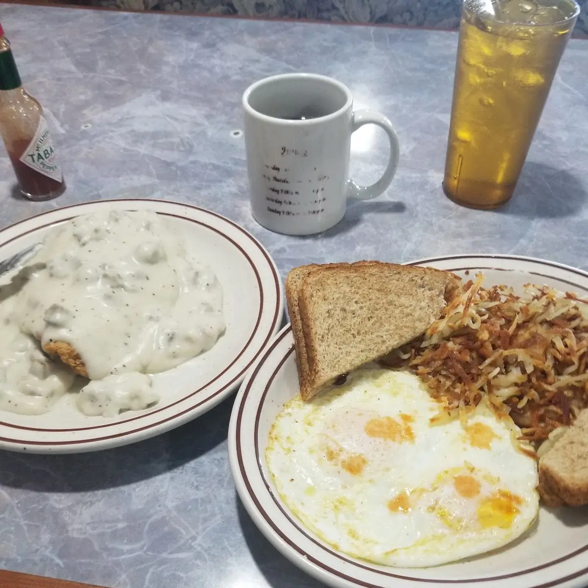 Country Fried Steak and Eggs