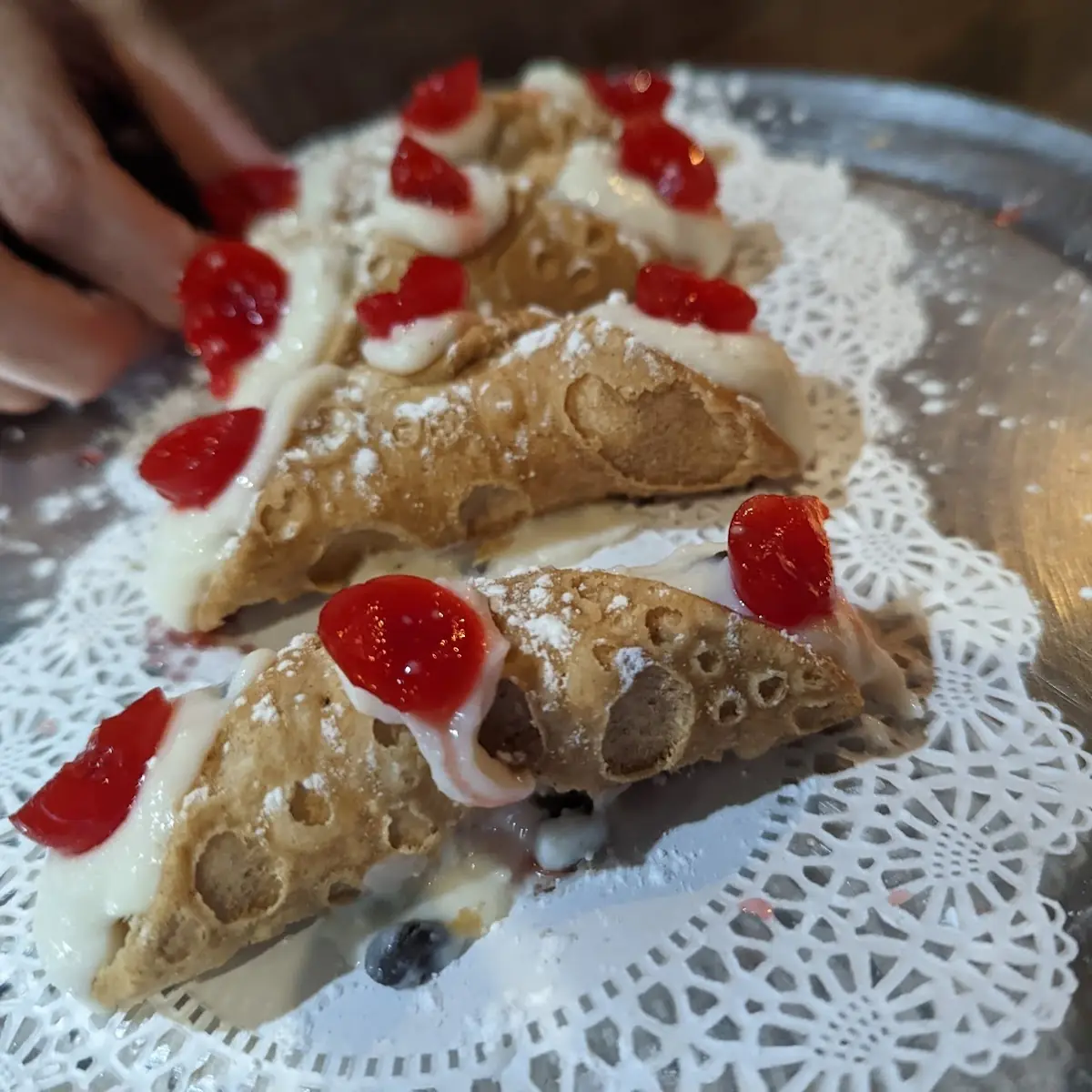 Strawberry & White Chocolate Cannoli