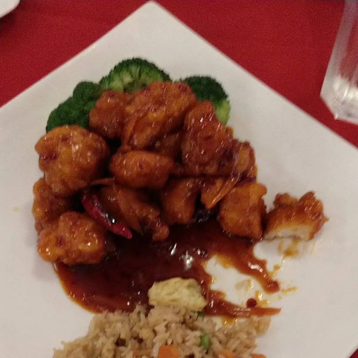Orange Glazed Chicken Fried Rice