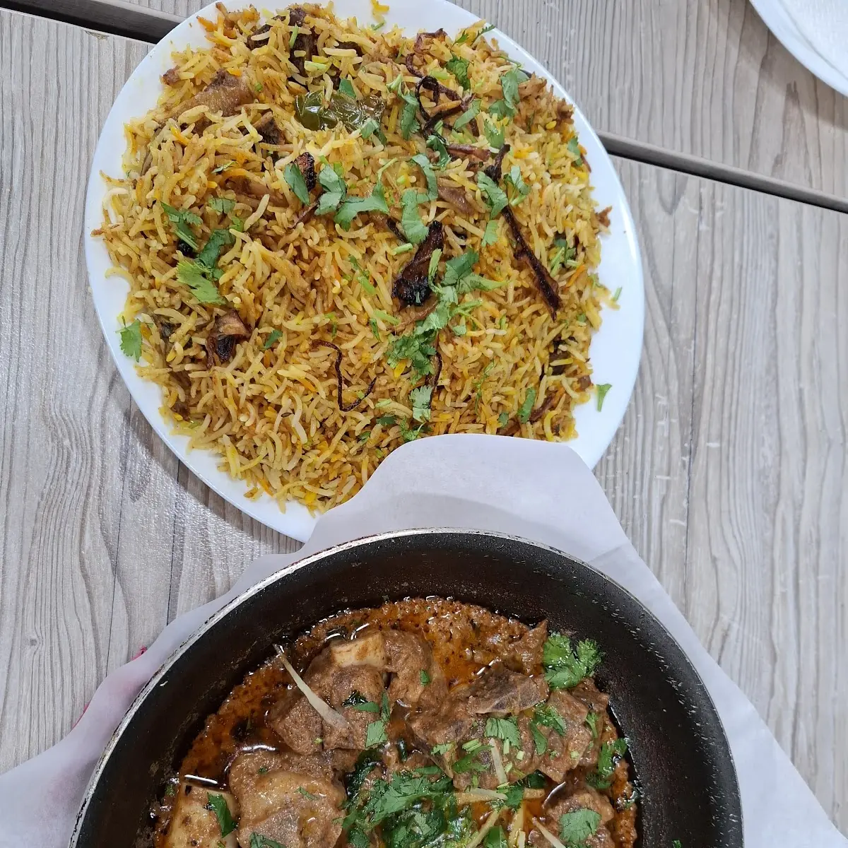 Lamb Biryani and Nihari