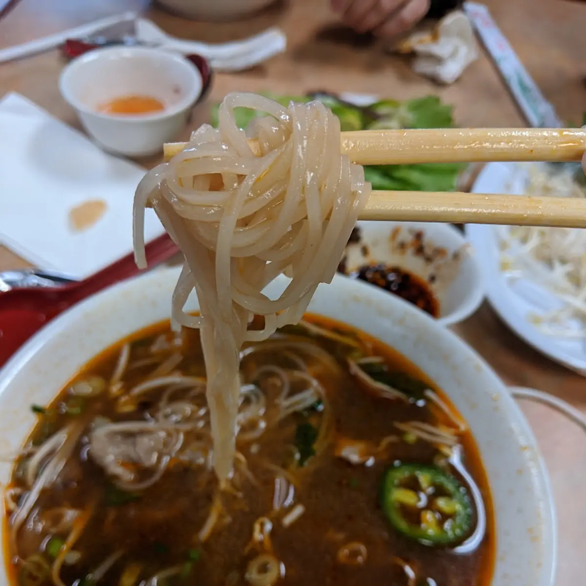 Beef Noodle Soup w Eye Round Steak