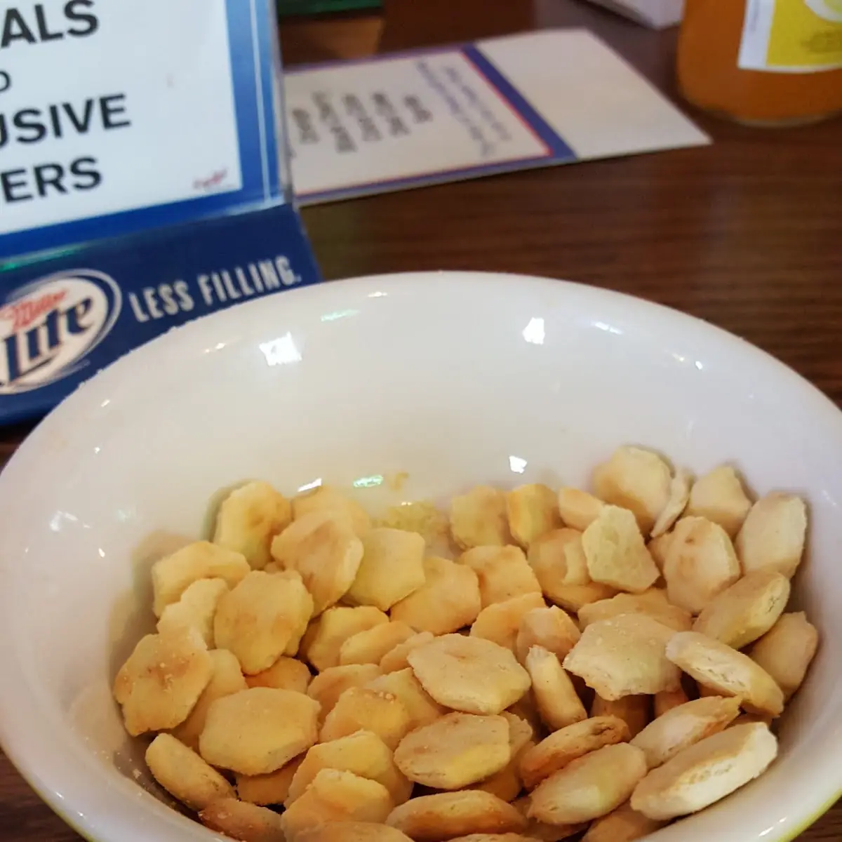 Oyster Crackers with Every Bowl