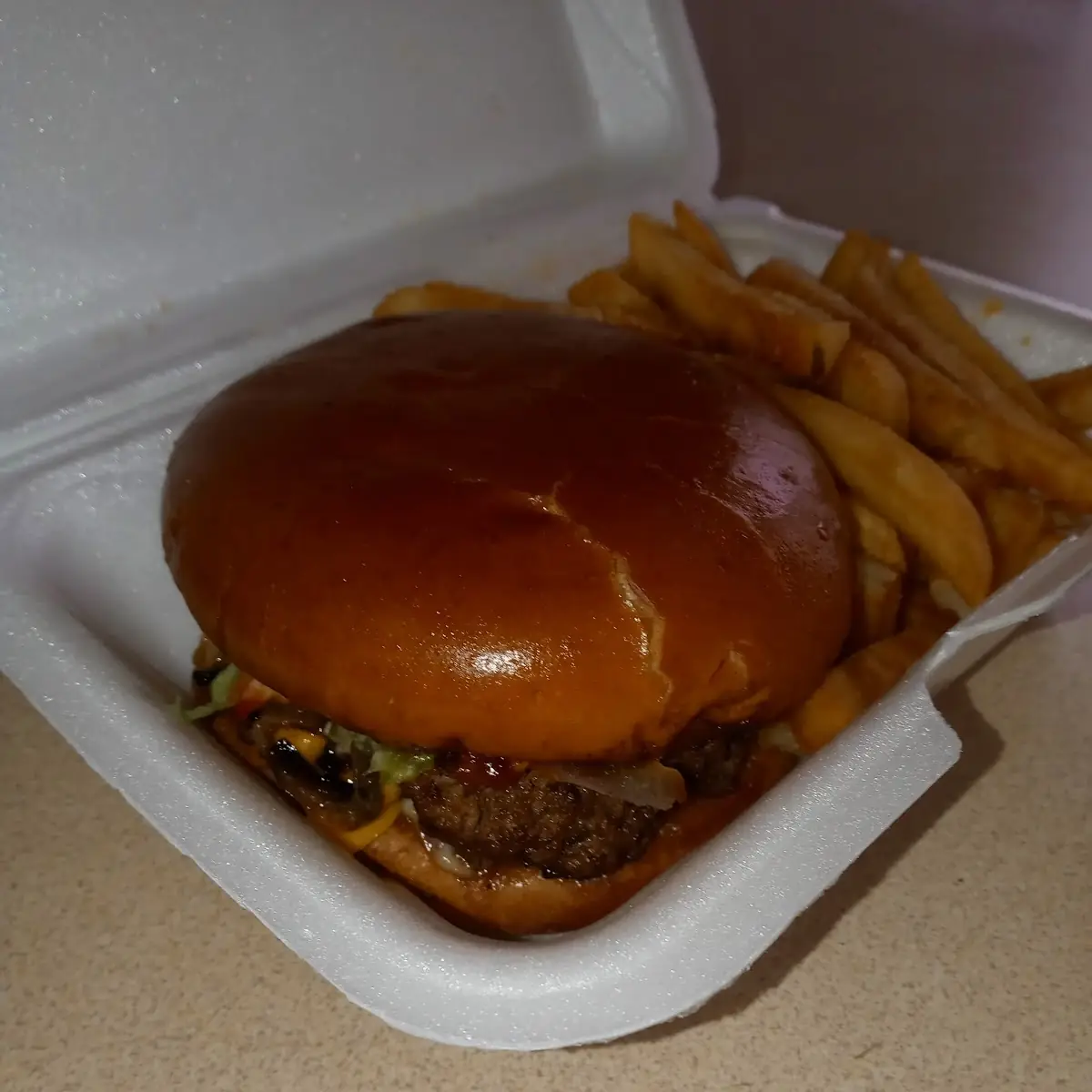 Double Cheeseburger w the Works