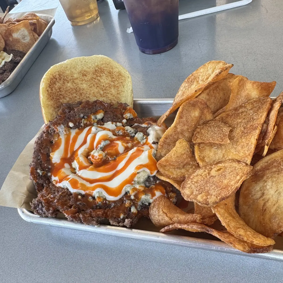 Buffalo Blue Cheese Burger