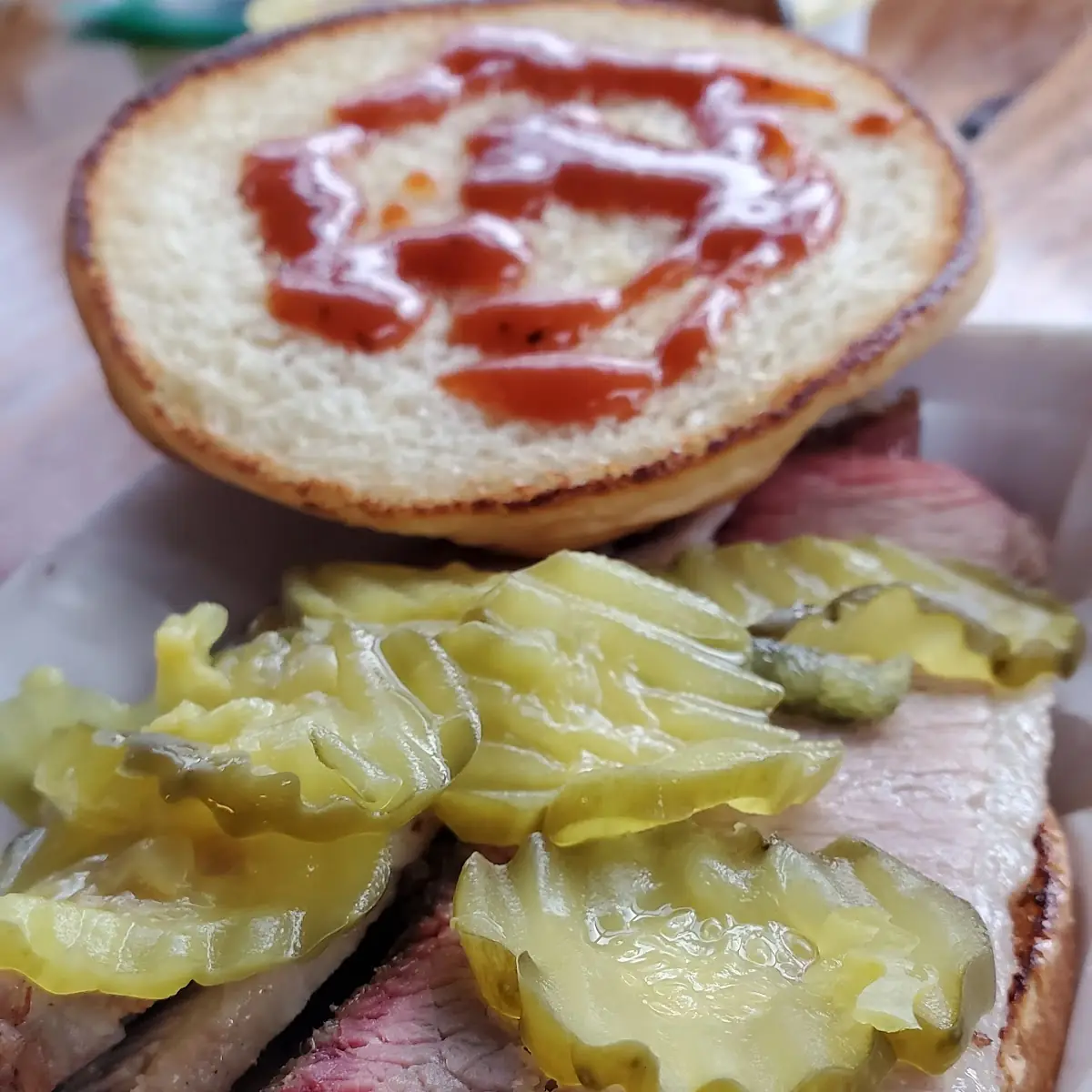 Sliced Brisket Sandwich