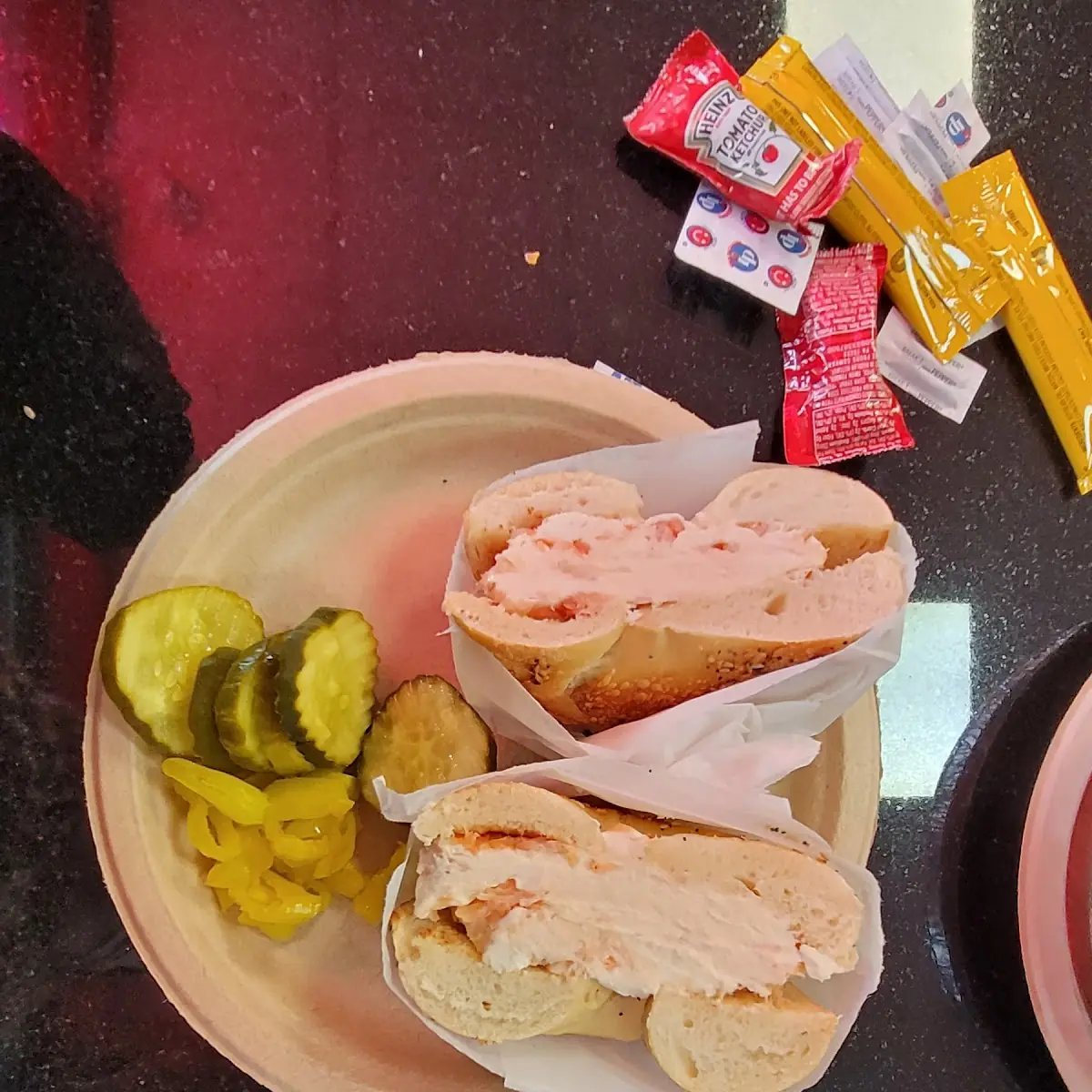 Salmon Cream Cheese Bagel