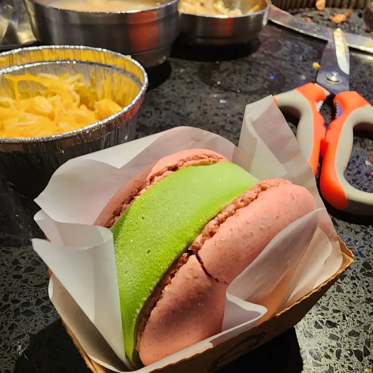 Green Tea Ice Cream Macaroon