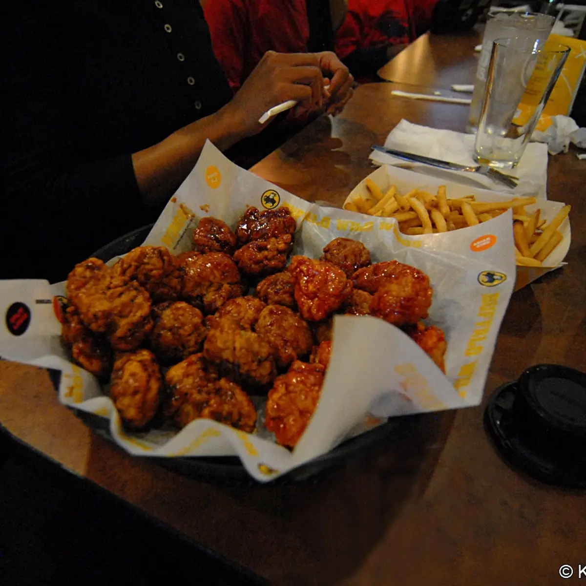 Boneless Wings with Three Different Sauces