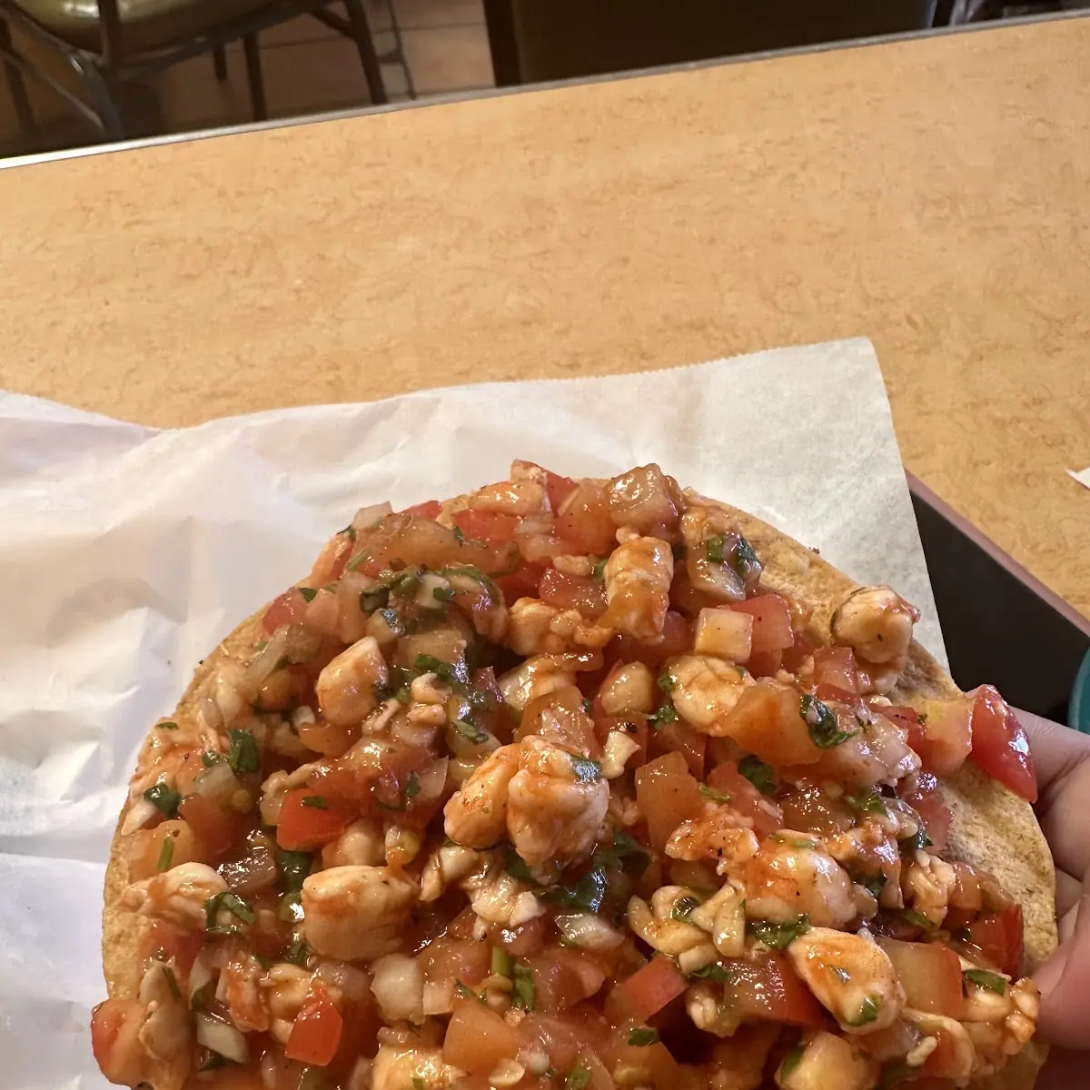 Shrimp Ceviche Tostada