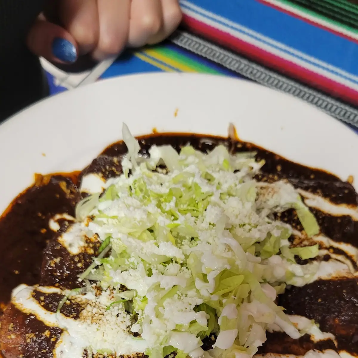 Enchilada de Pollo En Mole