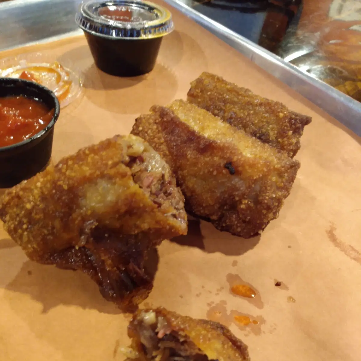 Fried Pickles Candied Bacon