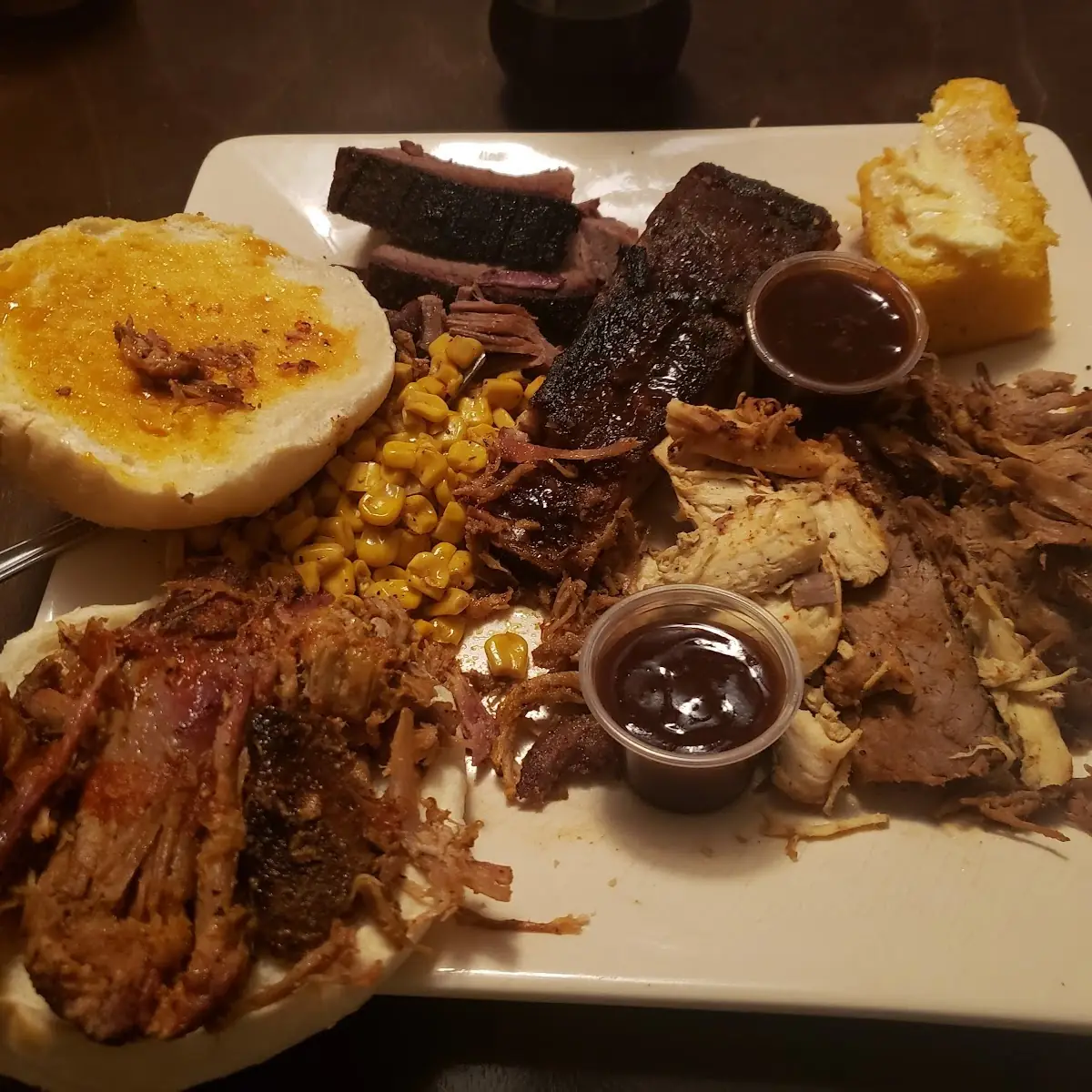 Meat Sweat Plate with Cornbread Swine Dining at Home