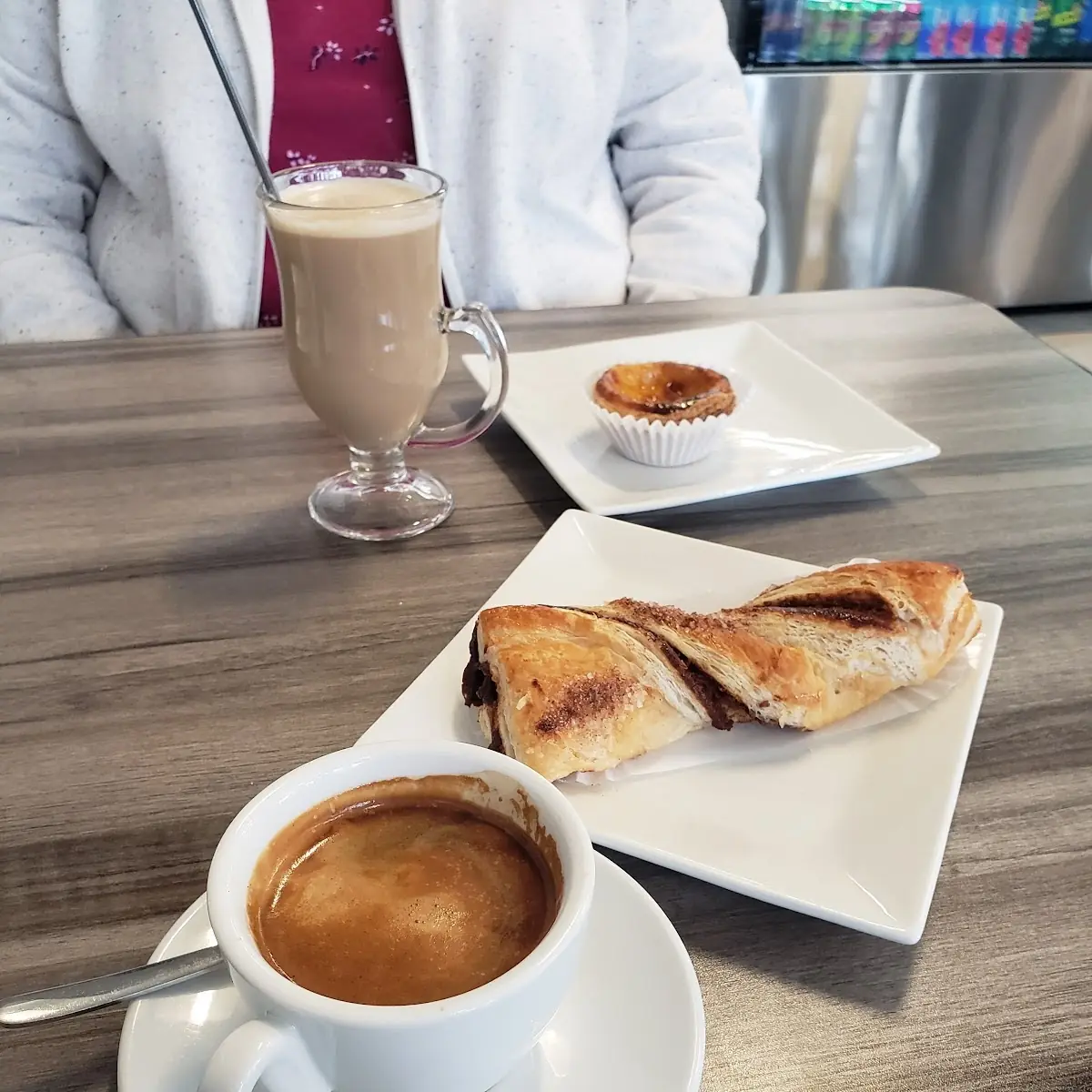 Expresso and Cinnamon Twist