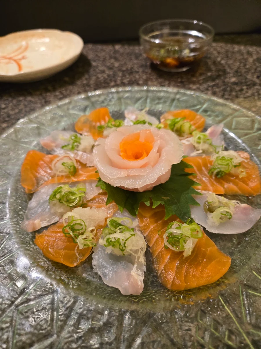 Salmon Sashimi Flower