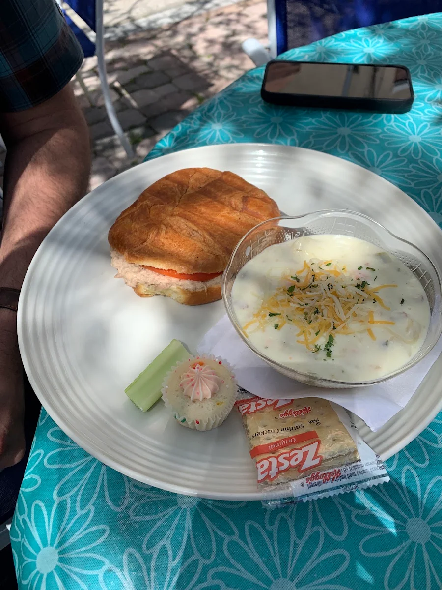 Tuna Melt and Loaded Potato Soup