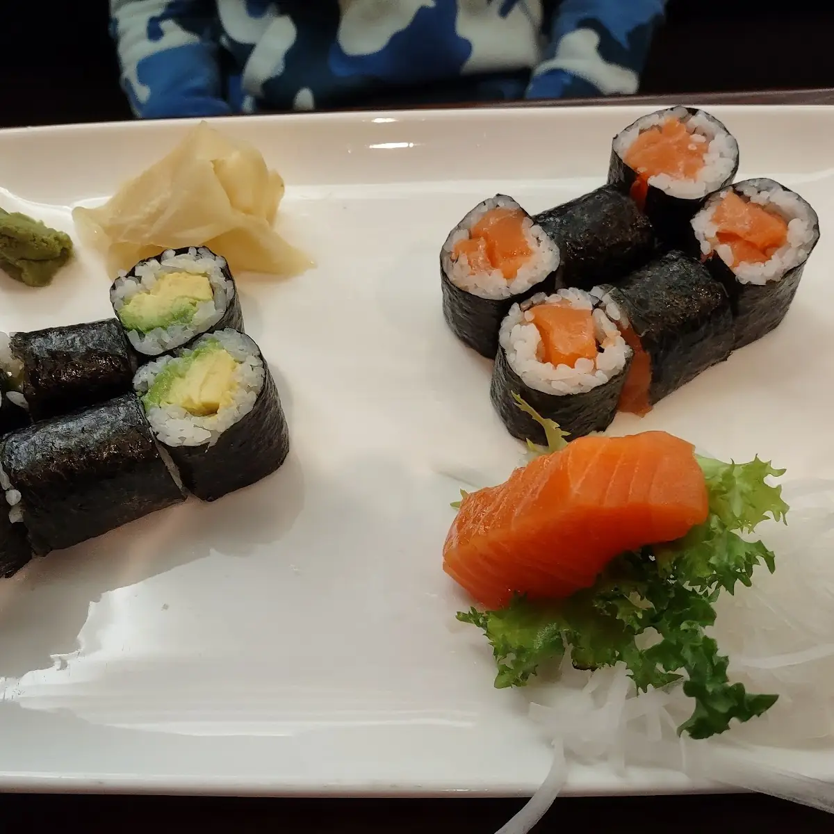 Avocado Roll Salmon Roll Salmon Sashimi