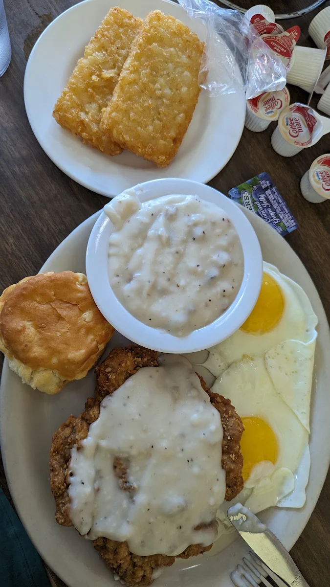 2 Eggs & Country Fried Steak