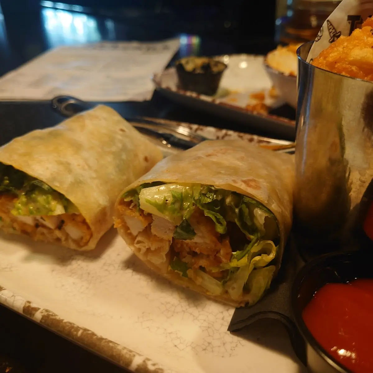 Crispy Chicken Caesar Wrap