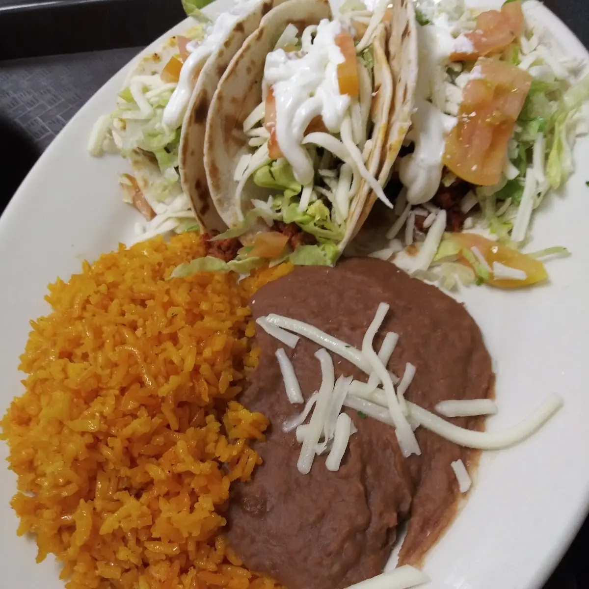 Rice and Refried Beans