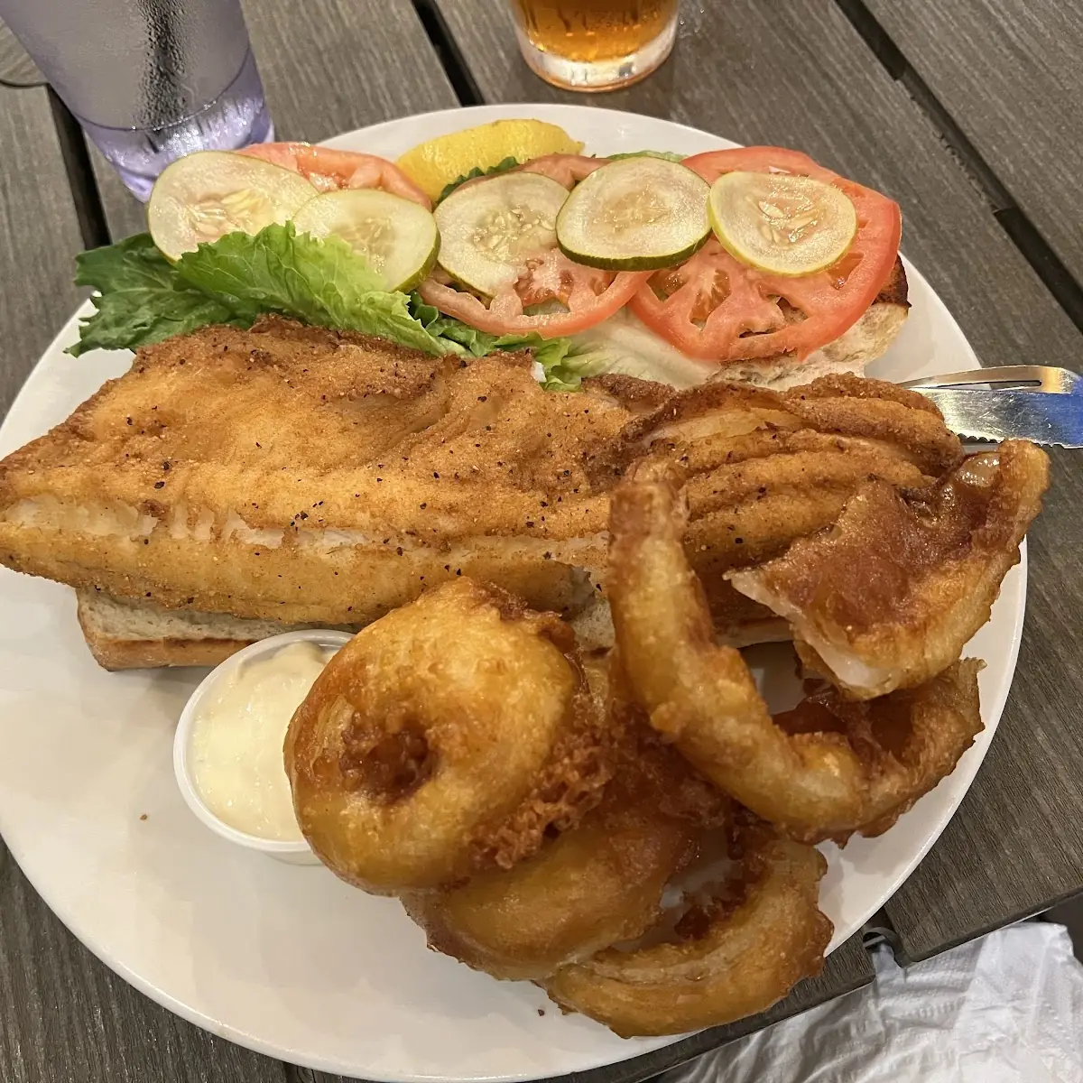 Walleye Fish Sandwich