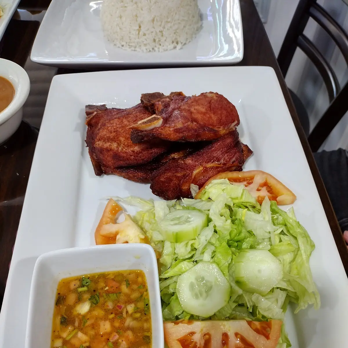Chuleta Ahumada C Ensalada