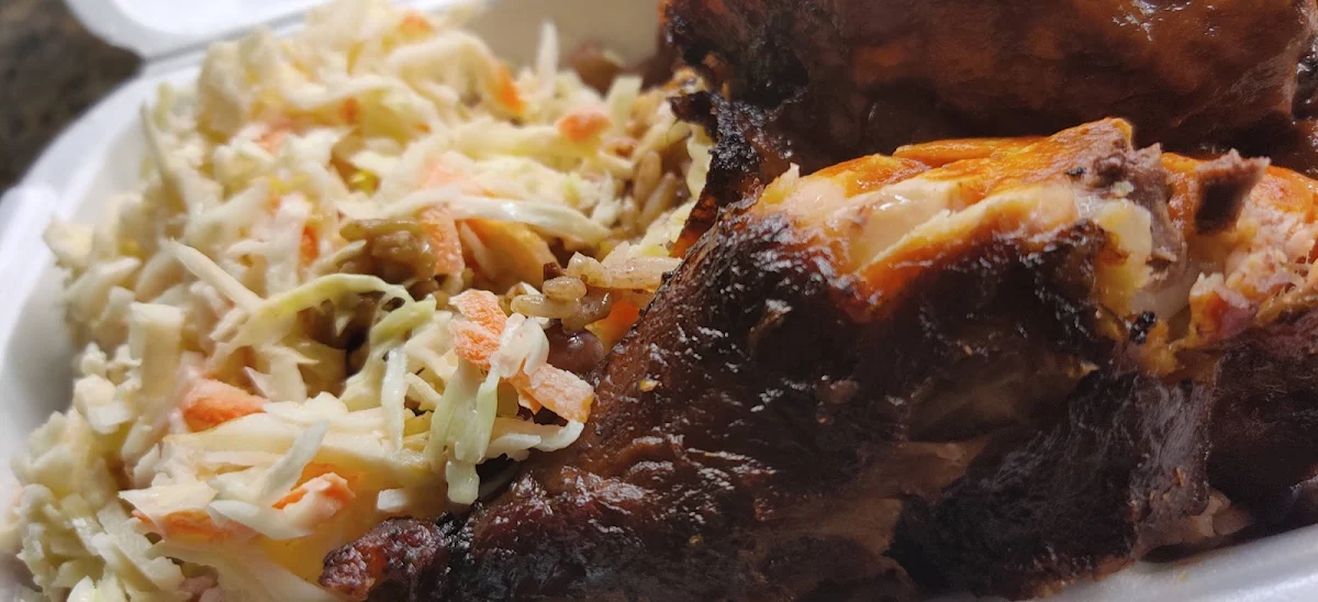 Jamaican Jerk Chicken with Rice and Beans, Hot Pot Restaurant