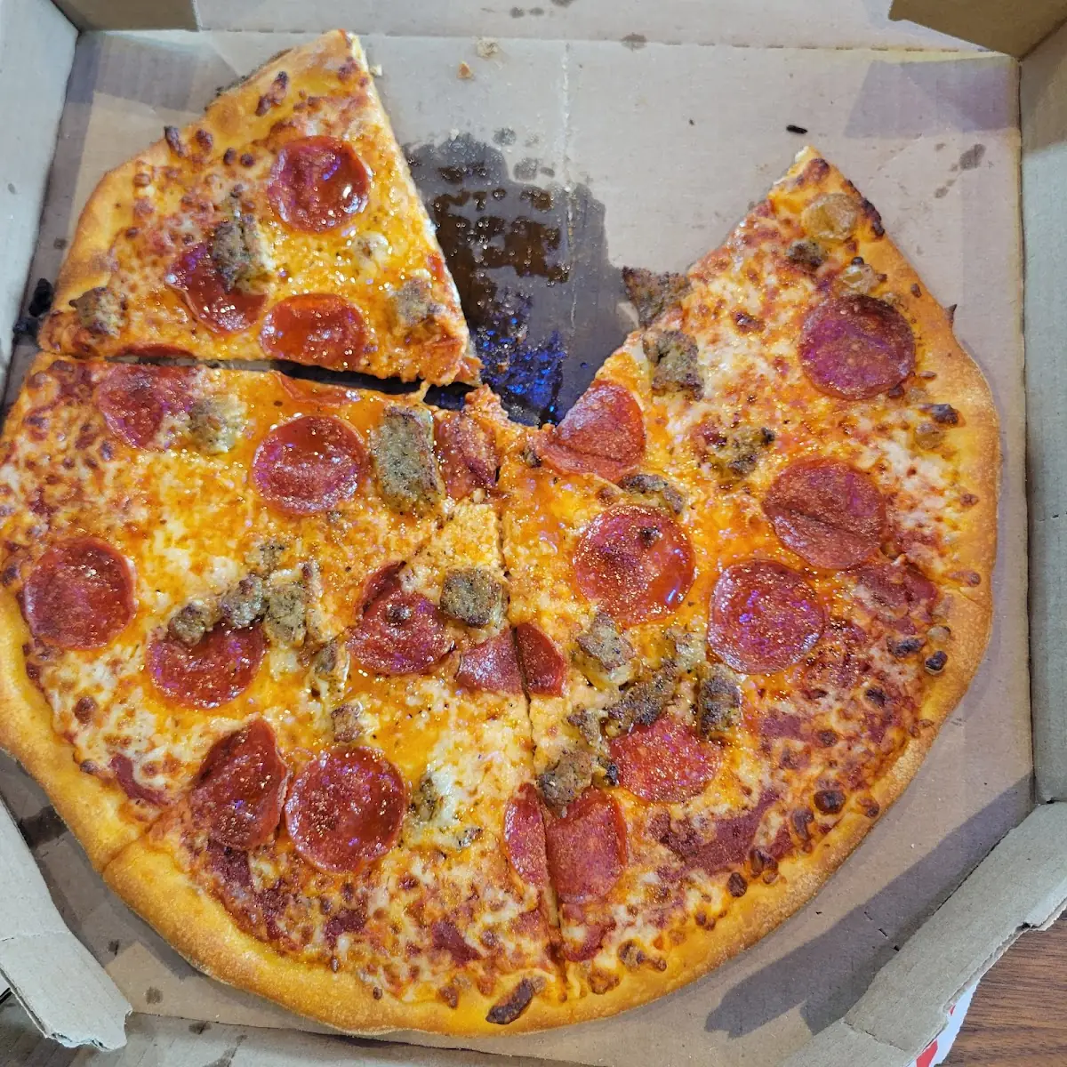 Pepperoni and Sausage Pizza