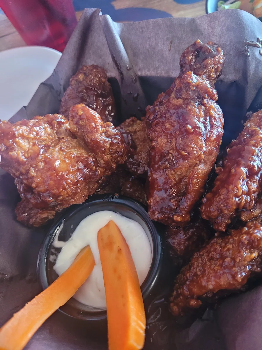 Breaded Wings with Smokey Barbecue, VMV's Bar & Grill