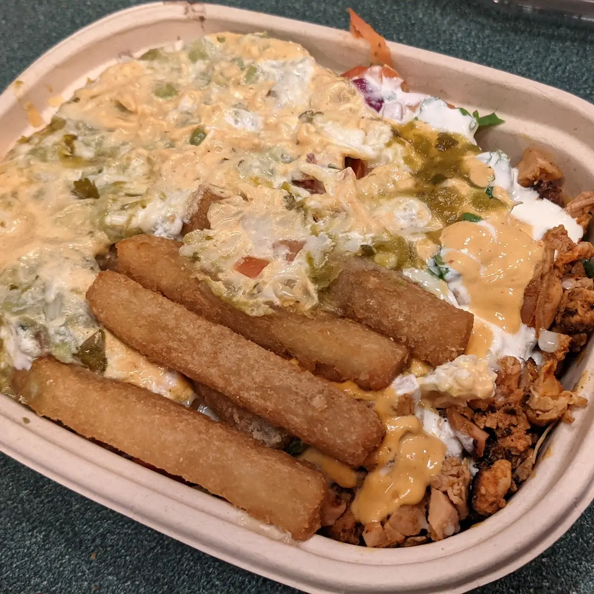 Chicken and Yuca Fries Bowl