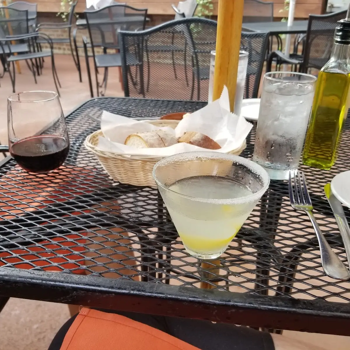 Lemondrop Martini and Italian Red Wine