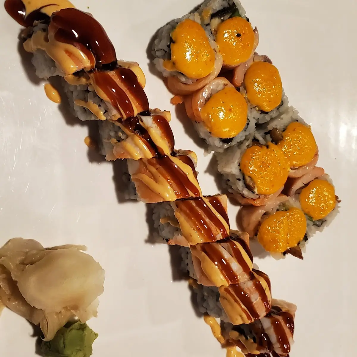 Philly Roll & Dancing Dragon Roll