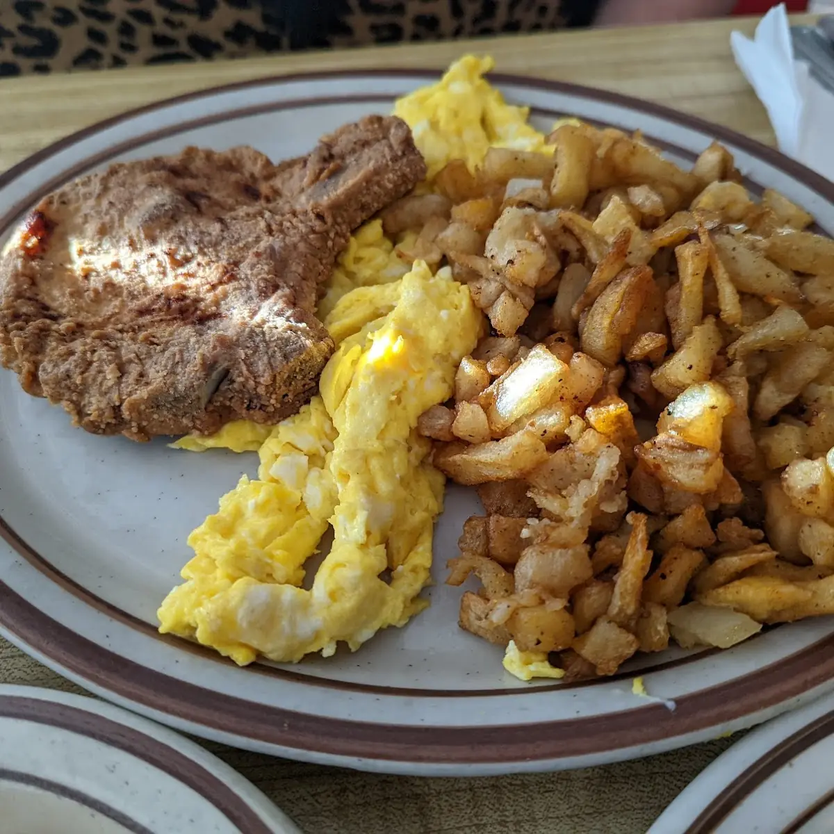 Pork Chop and Eggs Breakfast Potatoes