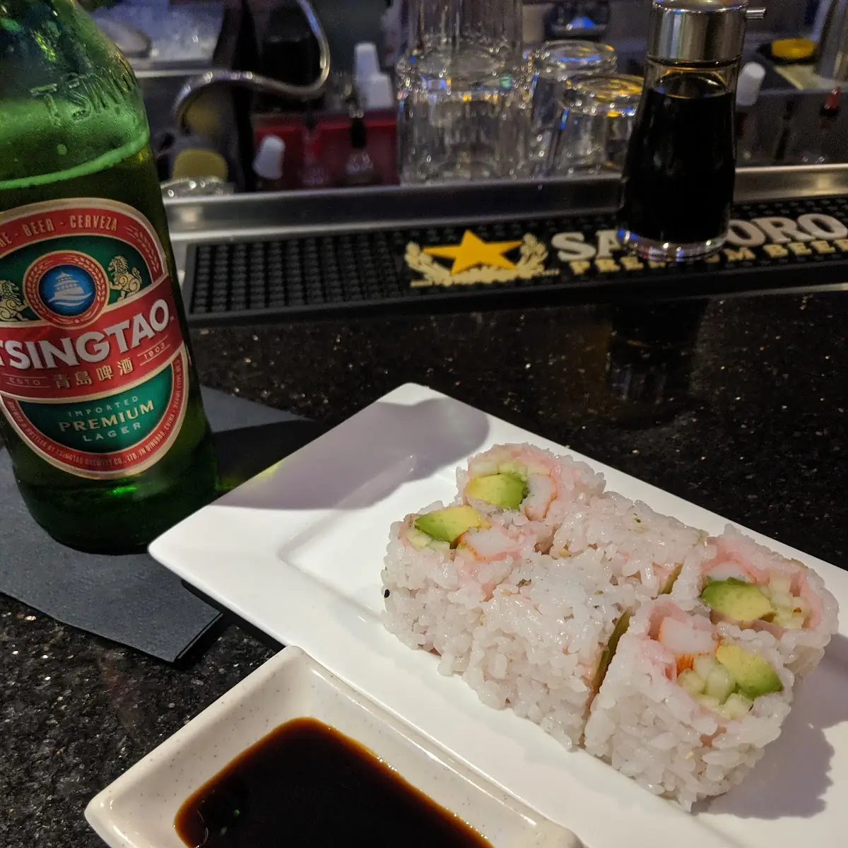 California Roll Wrapped in Soy Papper