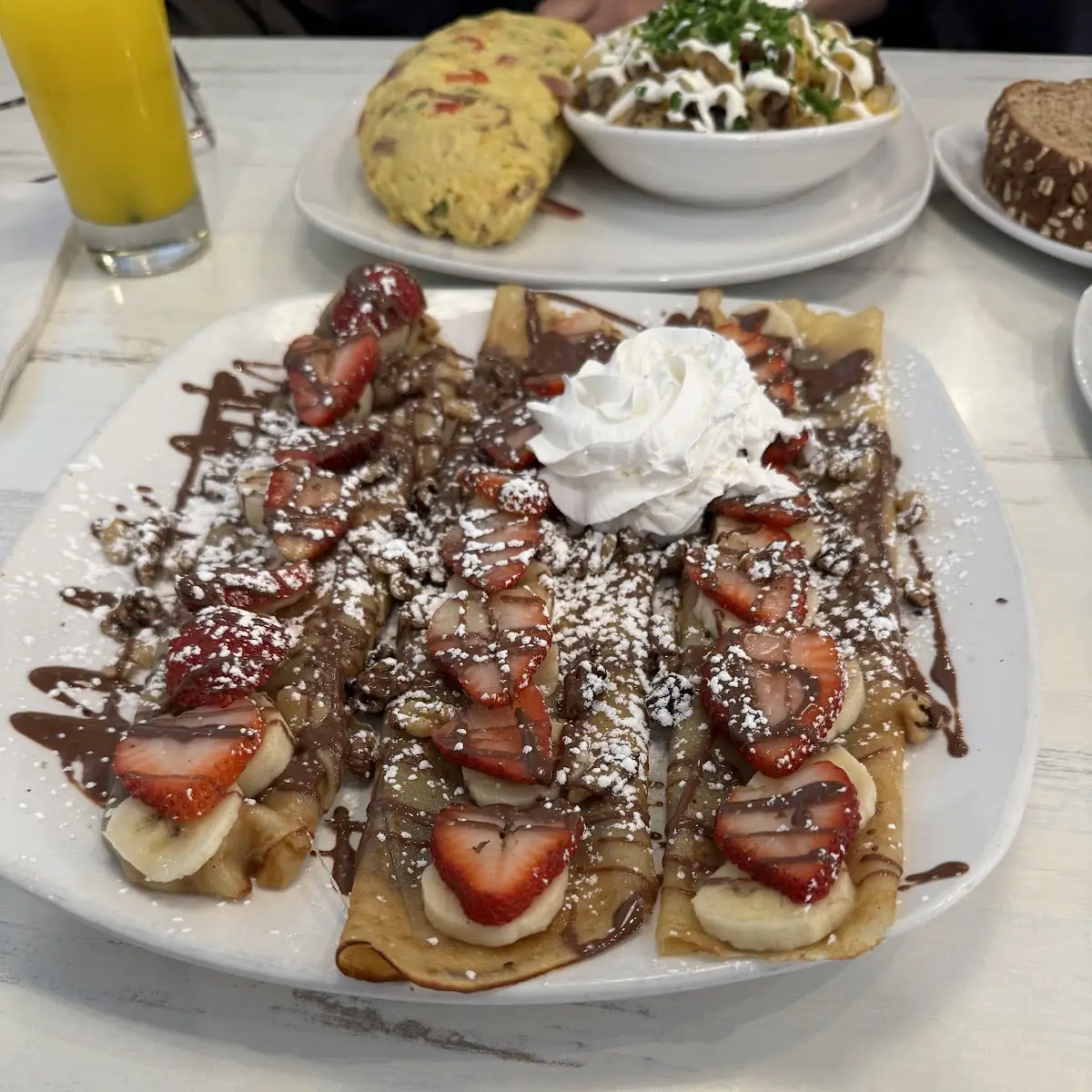 Nutella & Banana Crepes