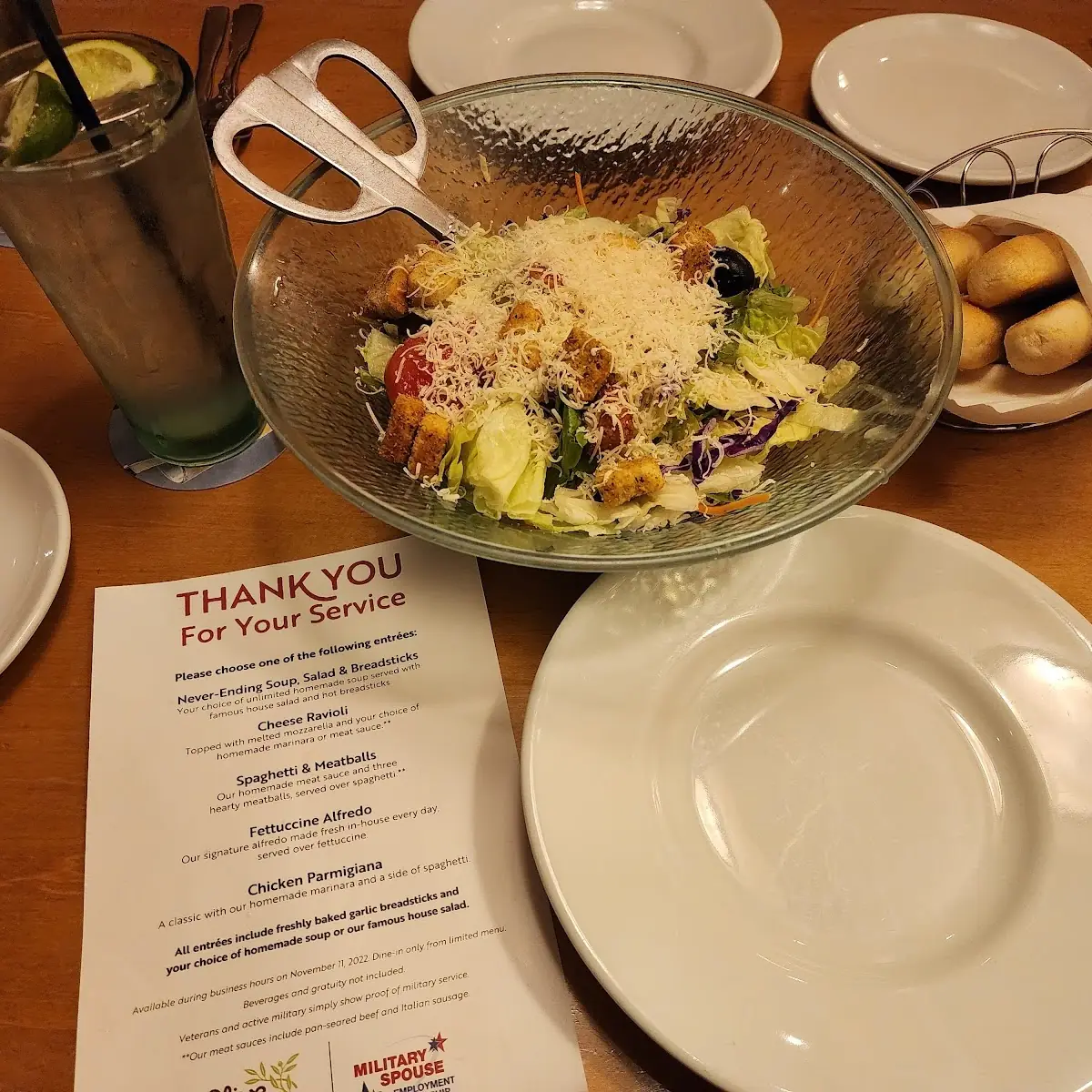 Salad with Italian Dressing