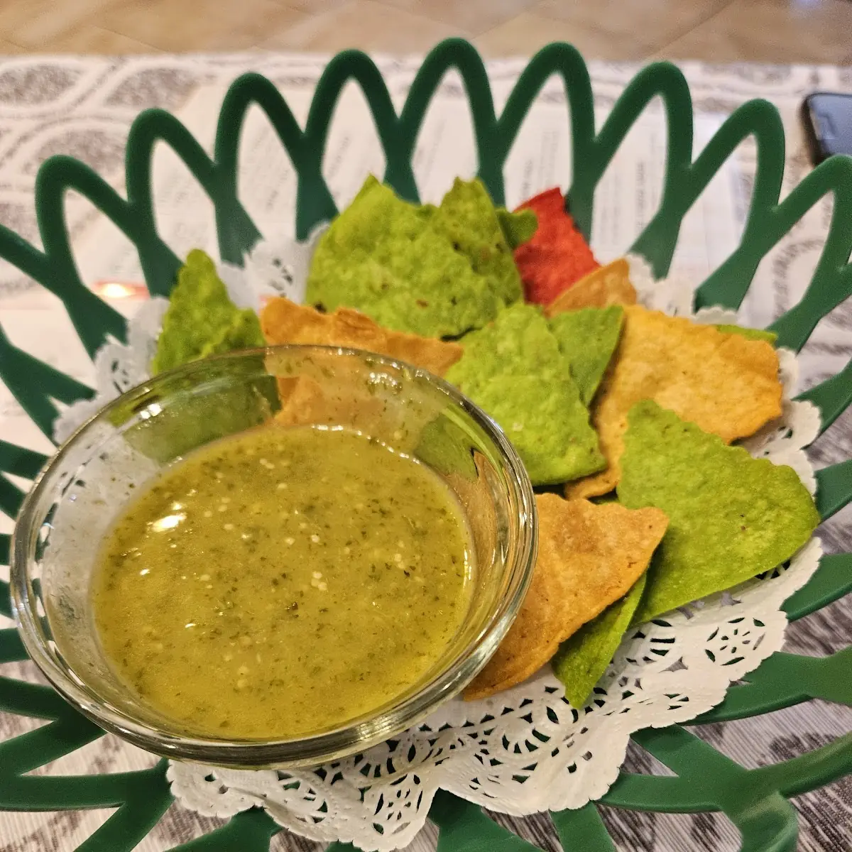 Salsa Verde Con Tostaditas