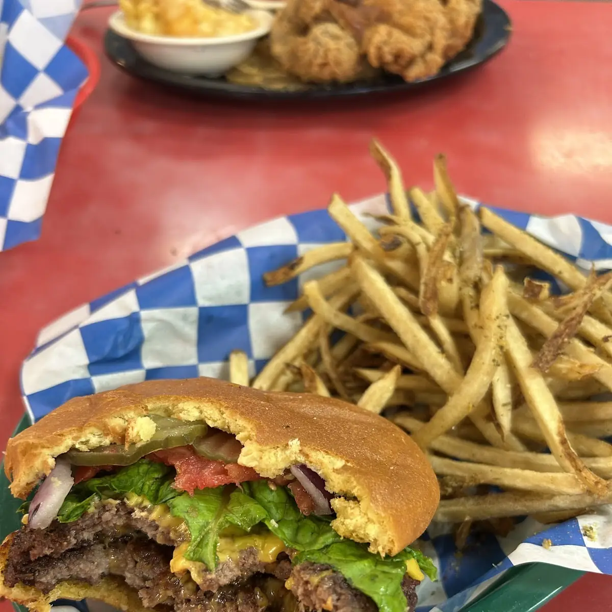 The "Kong" Cheeseburger Platter (5 patties)