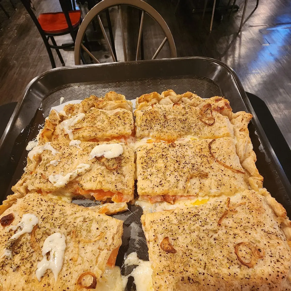 Double Crust Pizza with Tomato