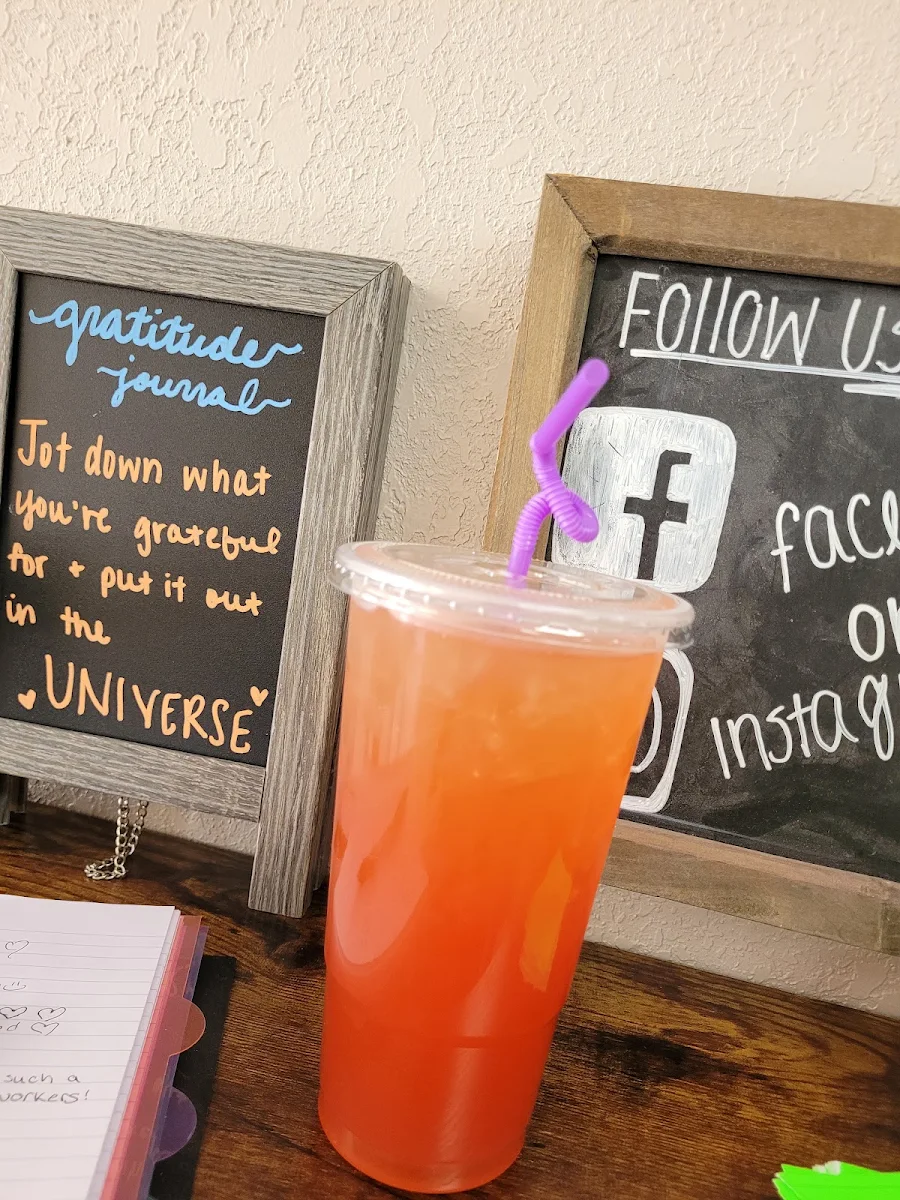 Peach Ring Energy Bomb with Boba