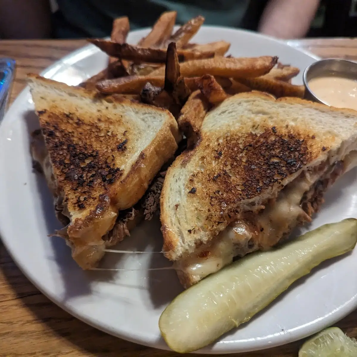 BBQ Brisket Grilled Cheese Sandwich
