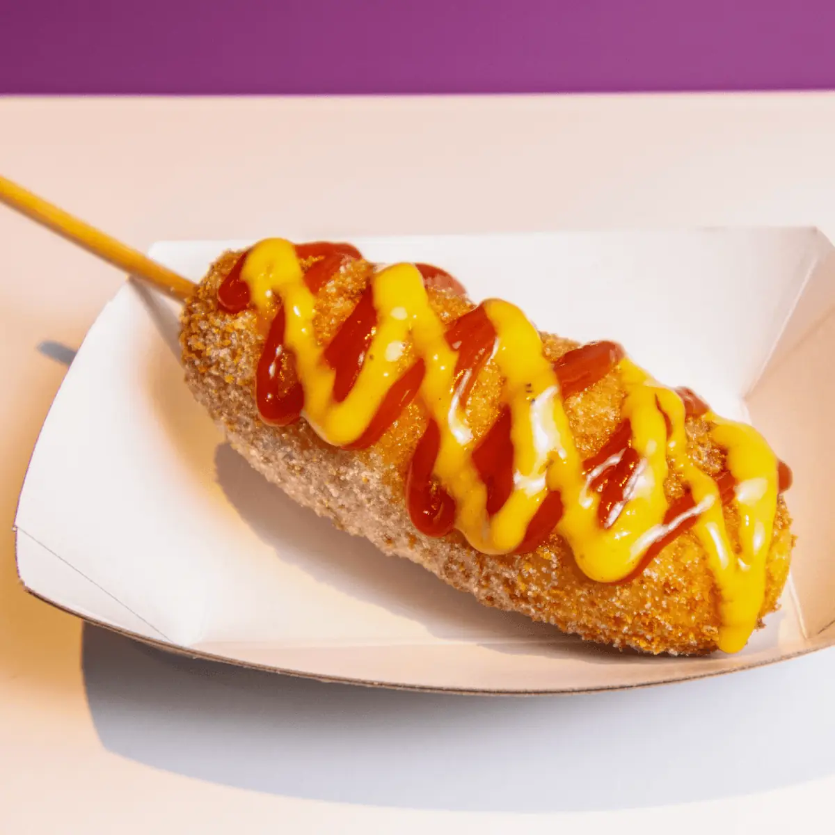 K-Style Corn Dog Mozzarella and Fish Cake Inside