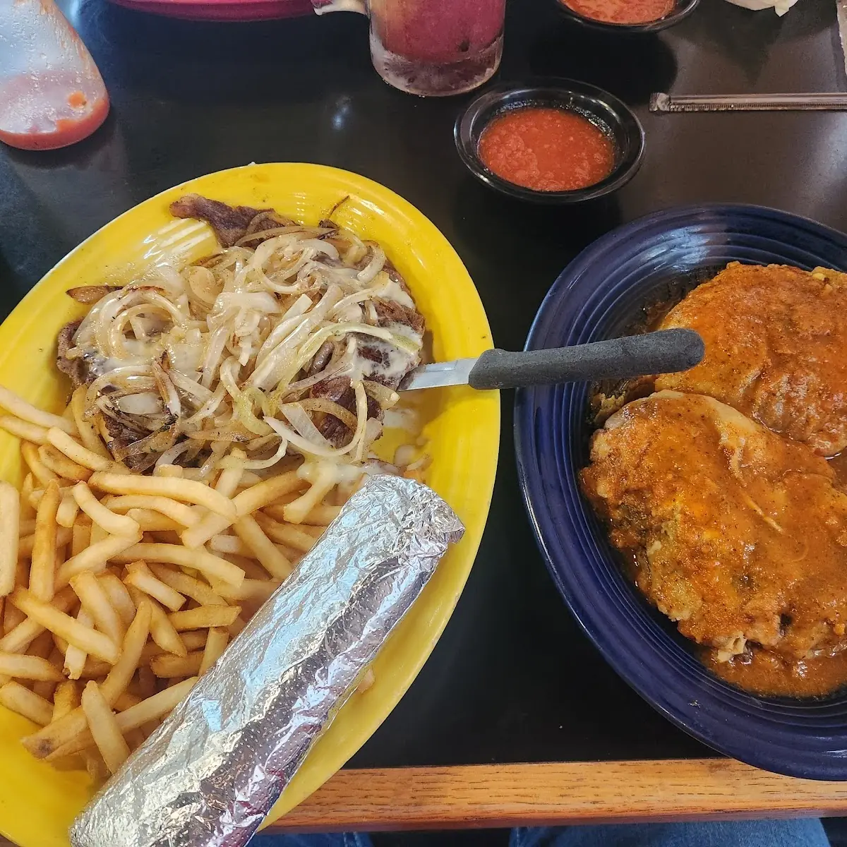 Steak Durango and Chile Relleno