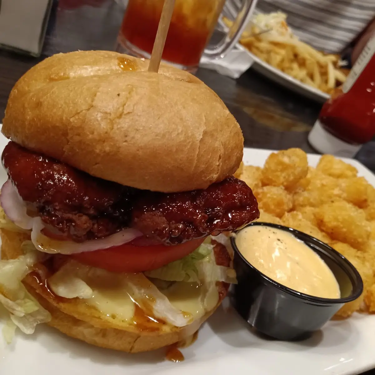 Burger and Tots