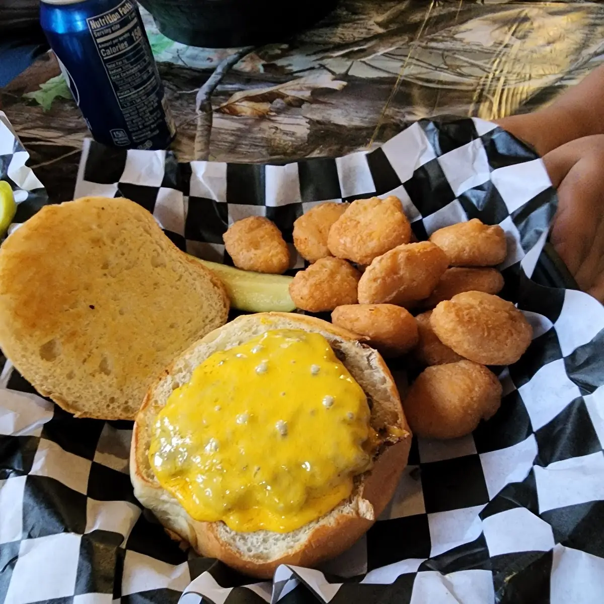 Kids Cheeseburger and Mac and Cheese Bites