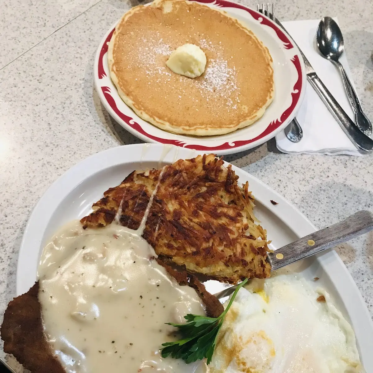 Chicken Fried Steak and Eggs
