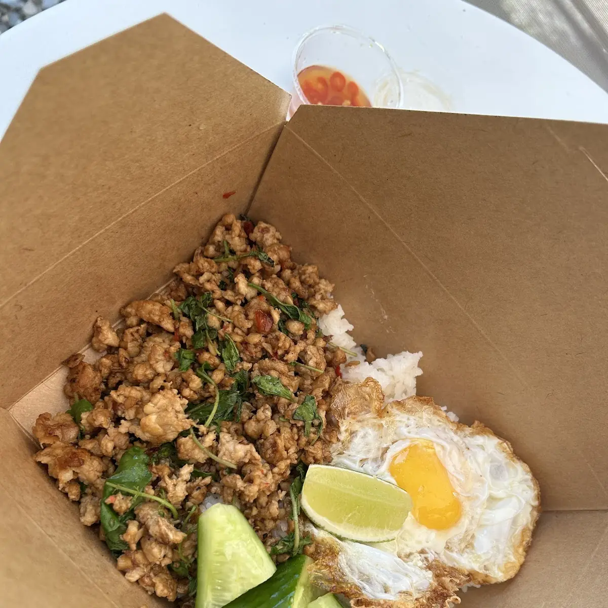 Thai Basil Pork with Egg