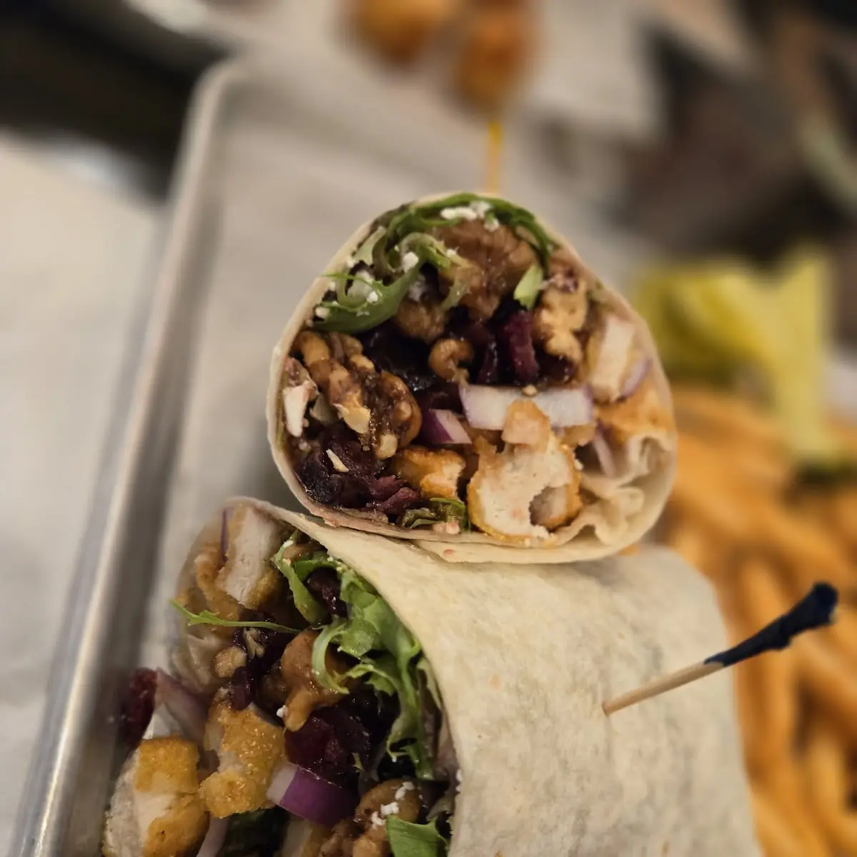 Creamy-Que Chicken Wrap