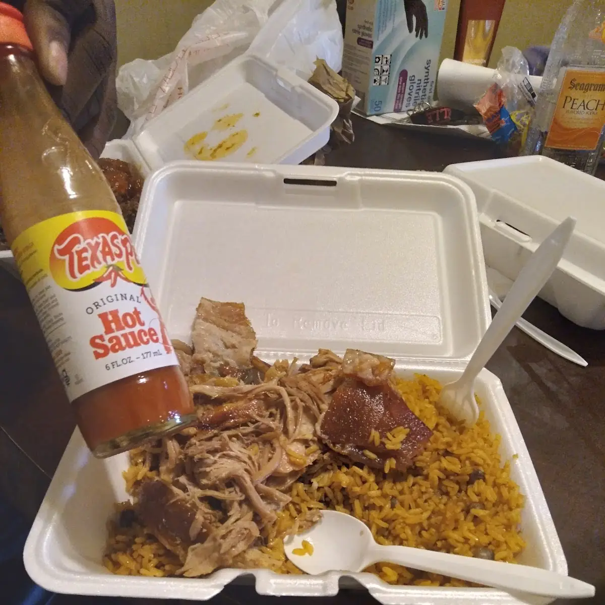 Pork with Yellow Rice and Beans